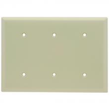 Legrand-Pass & Seymour SP34I - SMOOTH WALL PLATE 3 GANG BLNK MT IV