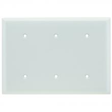 Legrand-Pass & Seymour SP34W - SMOOTH WALL PLATE 3 GANG BLNK MT WH