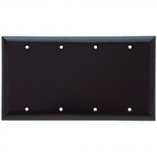 Legrand-Pass & Seymour SP43 - SMOOTH WALL PLATE 4G BLNK BOX MT BR