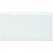 Legrand-Pass & Seymour SP43W - SMOOTH WALL PLATE 4G BLNK BOX MT