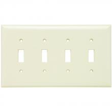 Legrand-Pass & Seymour SPJ4LA - JR JUMBO PLATE 4G 4 TOGGLE LT ALM