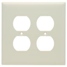 Legrand-Pass & Seymour SPJ82LA - JR JUMBO PLATE 2G 2 DUP LT ALM