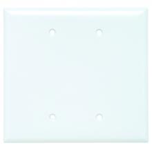 Legrand-Pass & Seymour SPO23W - SMOOTH PLASTIC JUMBO 2G BLANK WH