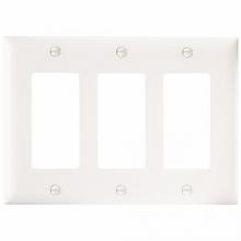 Legrand-Pass & Seymour TP263W - TRADEMASTER PLATE 3G 3 DECOR W