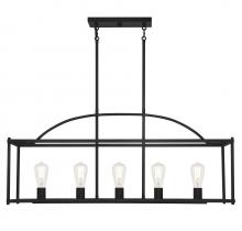 Savoy House Canada 1-190-5-89 - Palladian 5-Light Linear Chandelier in Matte Black