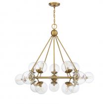 Savoy House Canada 1-1932-15-322 - Orion 15-Light Chandelier in Warm Brass