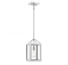 Savoy House Canada 3-8880-1-172 - Champlin 1-Light Pendant in White with Polished Nickel Accents