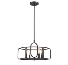 Savoy House Canada 6-1182-4-13 - Santina 4-Light Convertible Semi-Flush or Pendant in English Bronze