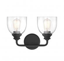 Savoy House Canada 8-7205-2-BK - Vale 2-Light Bathroom Vanity Light in Black