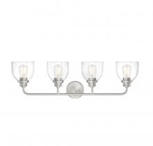 Savoy House Canada 8-7205-4-SN - Vale 4-Light Bathroom Vanity Light in Satin Nickel