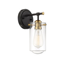 Savoy House Canada 9-2262-1-79 - Clayton 1-Light Wall Sconce in English Bronze and Warm Brass