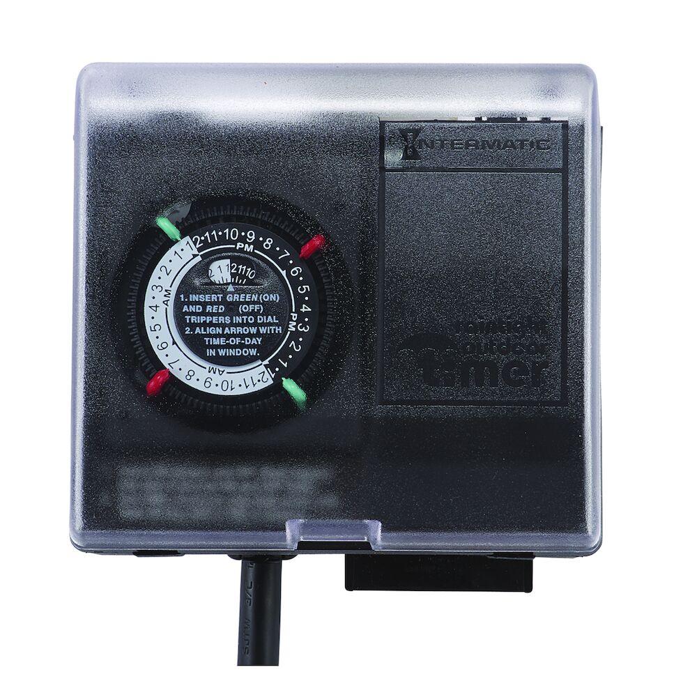 Outdoor Mechanical Plug-In Timer with Built-In E