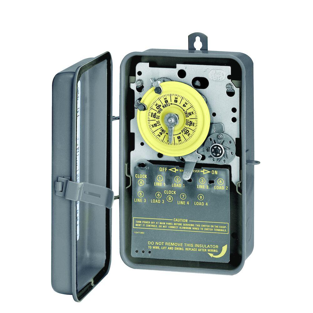 24-Hour Mechanical Time Switch, 480 VAC, 60Hz, D