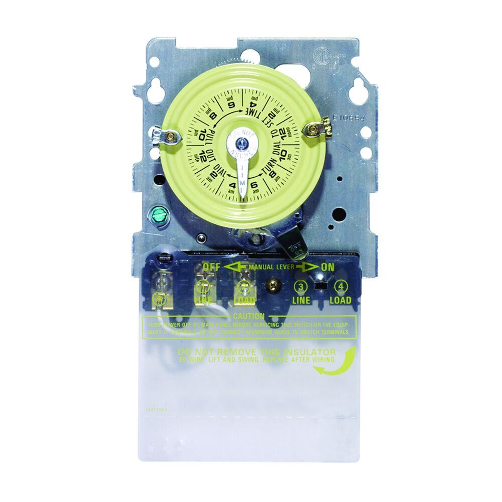 24-Hour 208-277V Mechanical Time Switch, SPDT, M