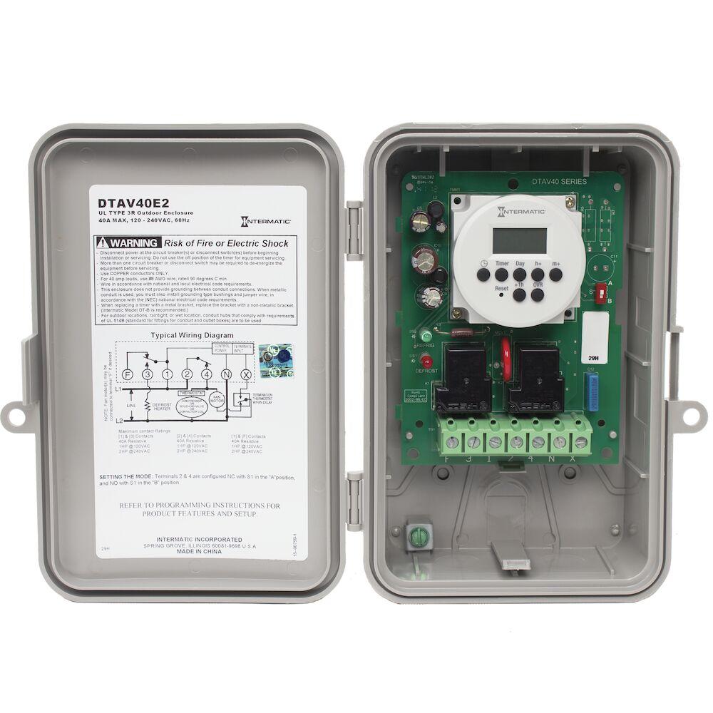 24-Hour and/or 7-Day Electronic Defrost Timer