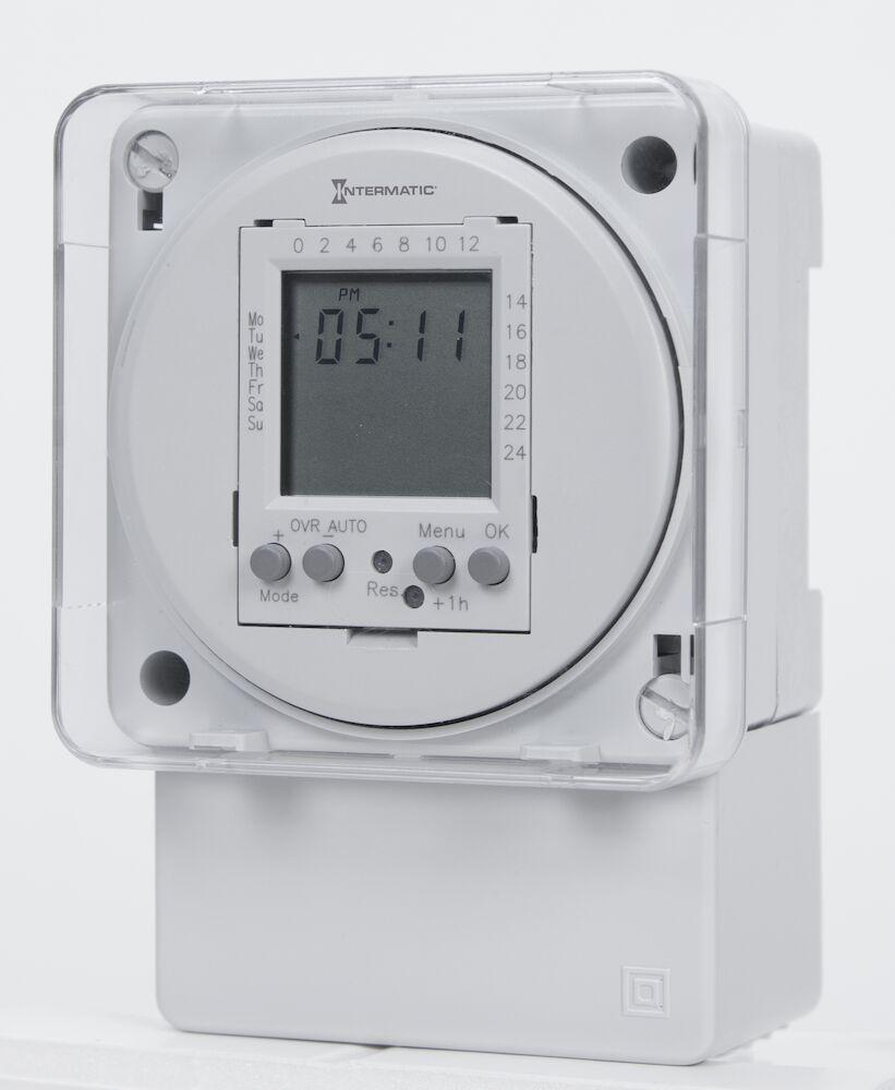 24-Hour or 7-Day 120V Electronic Surface/DIN Rai