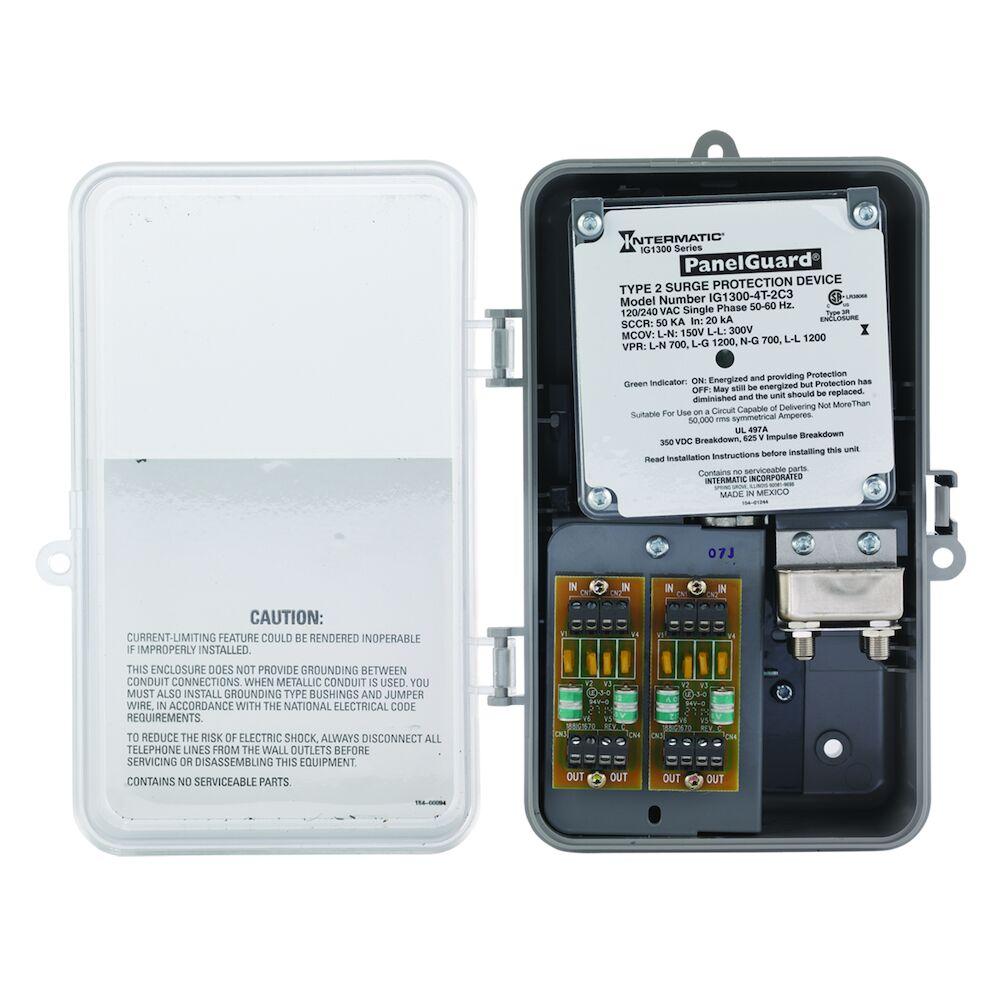 Surge Protective Device, 4 Telephone Lines, 2 Co