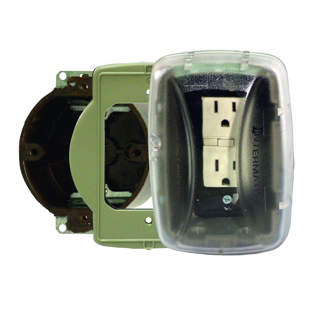 Plastic In-Use Weatherproof Cover, Single-Gang,