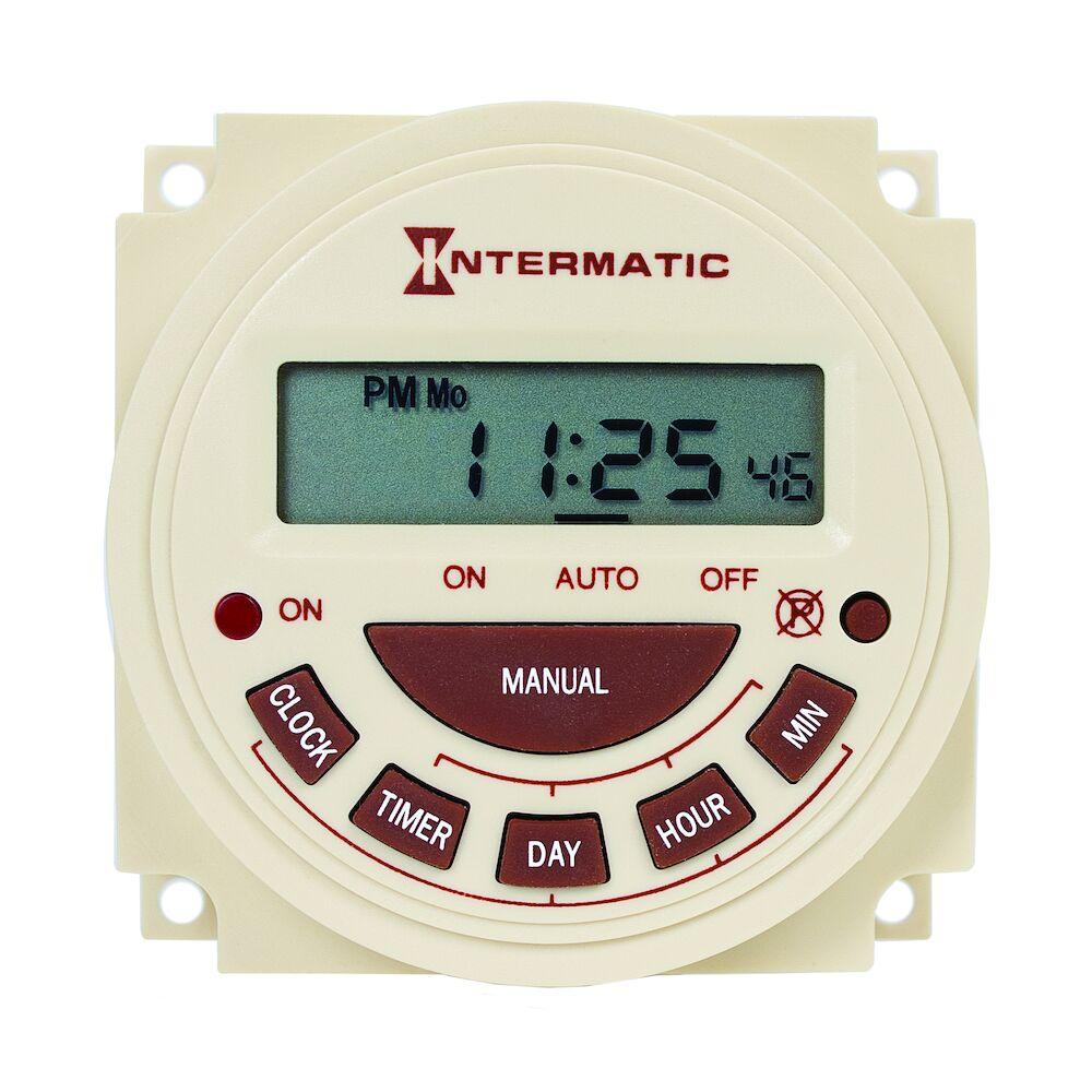7-Day 120V Electronic Panel Mount Timer