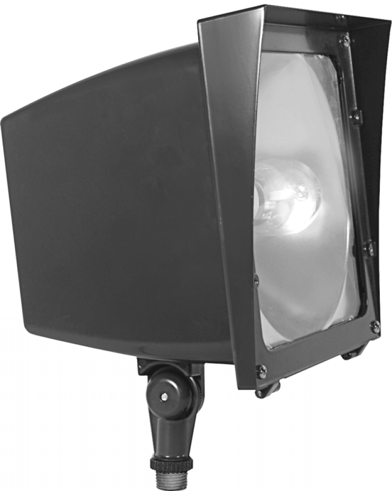 EZ FLOOD 100W MH QT HPF AND  LAMP BRONZE