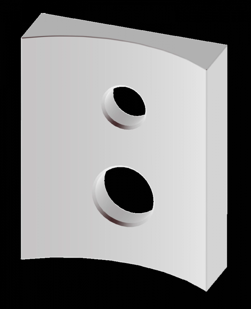 ADPT 4&#34; RND WH POLE ALED10