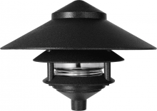 RAB Lighting LL323B - LAWN LIGHT 3 TIER AND  10 Inch  TOP 75W