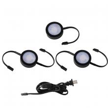 WAC Canada HR-AC73-CS-BK - Puck Light Kit- 2 Double Wire Lights, 1 Single Wire Lights, and Cord