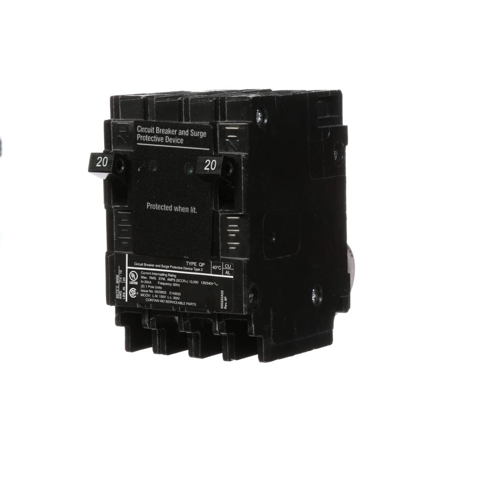 SURGE (2)20A 1P 120V BREAKERS AND SPD