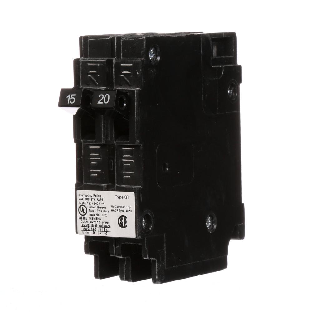 BREAKER 15/20A 1P 120V 10K QT NON-CTL