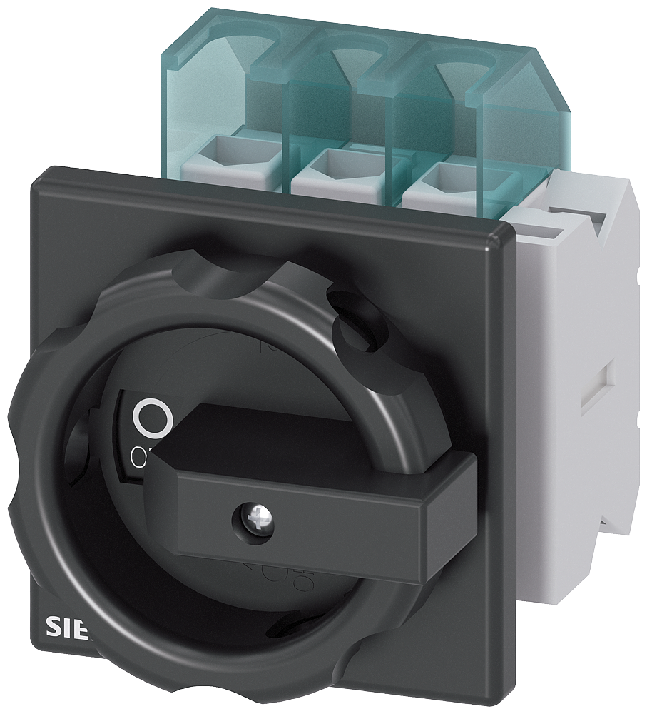 DISC SW 25A ROT HDL 4HOLE BLK 3P AUX