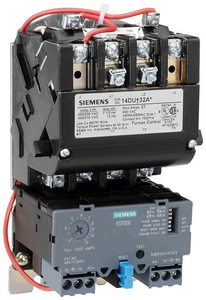 Starter,FVNR SZ2,25-100Amp,Open,1ph,24