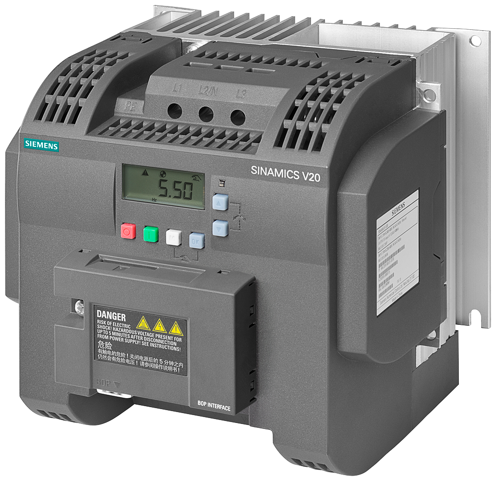 SINAMICS V20, 3AC400V 0,75KW FLATPLATE