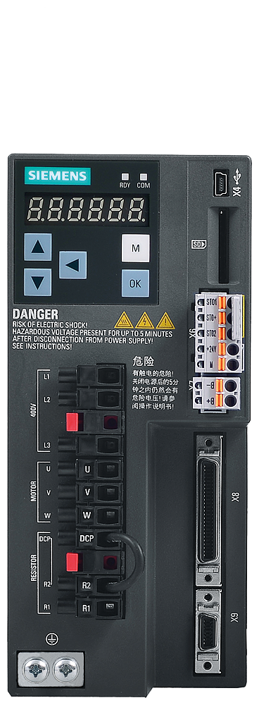 SINAMICS V90, I/O, 3AC 400V 0.75KW,IP20