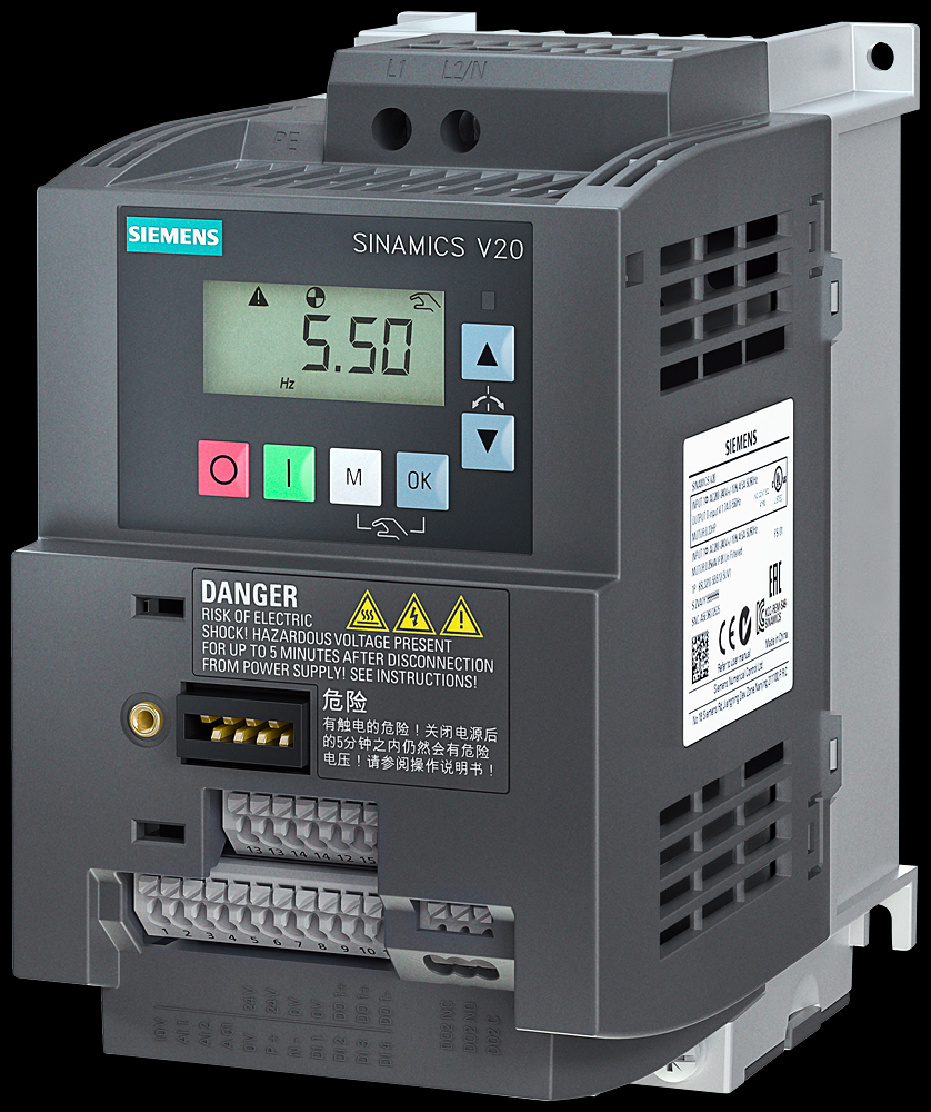 SINAMICS V20 FSAC 1AC230V 1.5kW UNFILTD