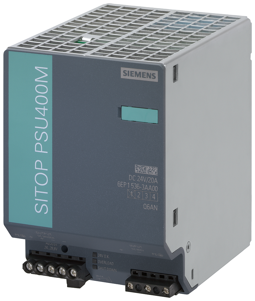 SITOP POWER SUPPLY PSU400M 24V,20A