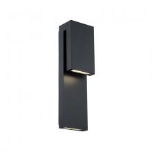 Modern Forms Canada WS-W13718-BK - Double Down Outdoor Wall Sconce Light