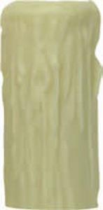 Edison Base Oversize Resin Full Drip; Ivory Finish; 1-1/4&#34; Inside Diameter; 2&#34; Outside
