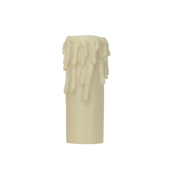 Edison Base Resin Half Drip; Ivory Finish; 1-1/4&#34; Inside Diameter; 1-9/16&#34; Outside Diameter;