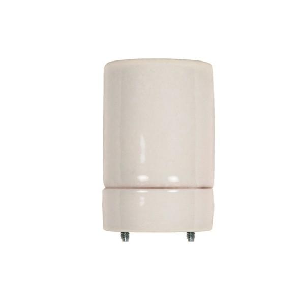 Keyless Two-Piece Heavy Duty Porcelain Socket With Mounting Screws Assembled 1-1/4&#34; On Center;