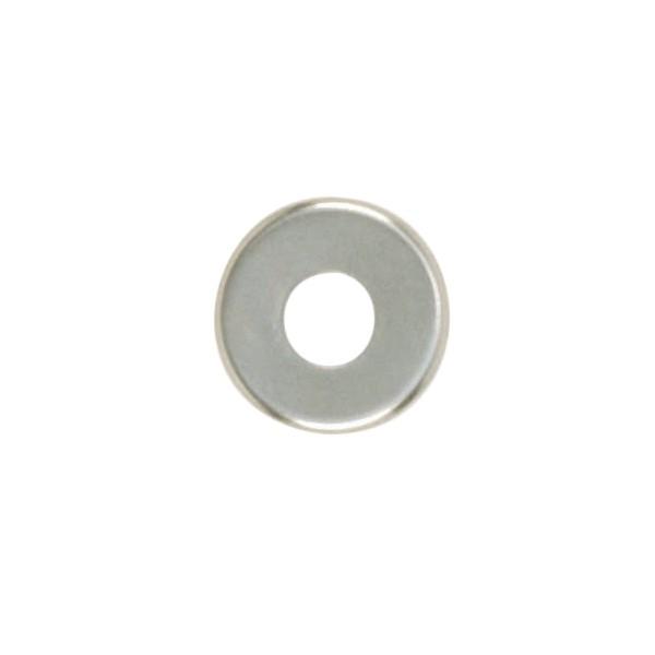 Steel Check Ring; Curled Edge; 1/8 IP Slip; Nickel Plated Finish; 1-1/4&#34;
