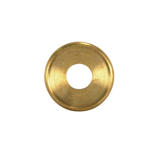Turned Brass Check Ring; 1/8 IP Slip; Unfinished; 1/2&#34; Diameter