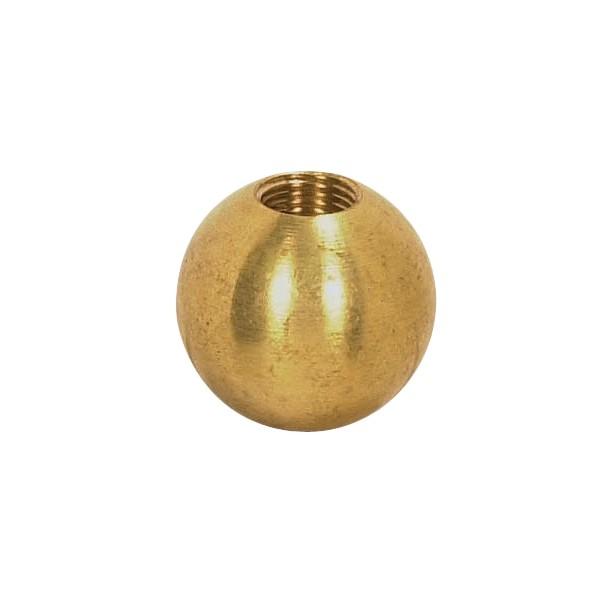 Brass Ball; 1/2&#34; Diameter; 8/32 Tap; Unfinished