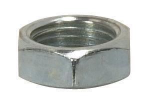 Steel Locknut; 1/8 IP; 1/2&#34; Hexagon; 3/16&#34; Thick; Zinc Plated Finish