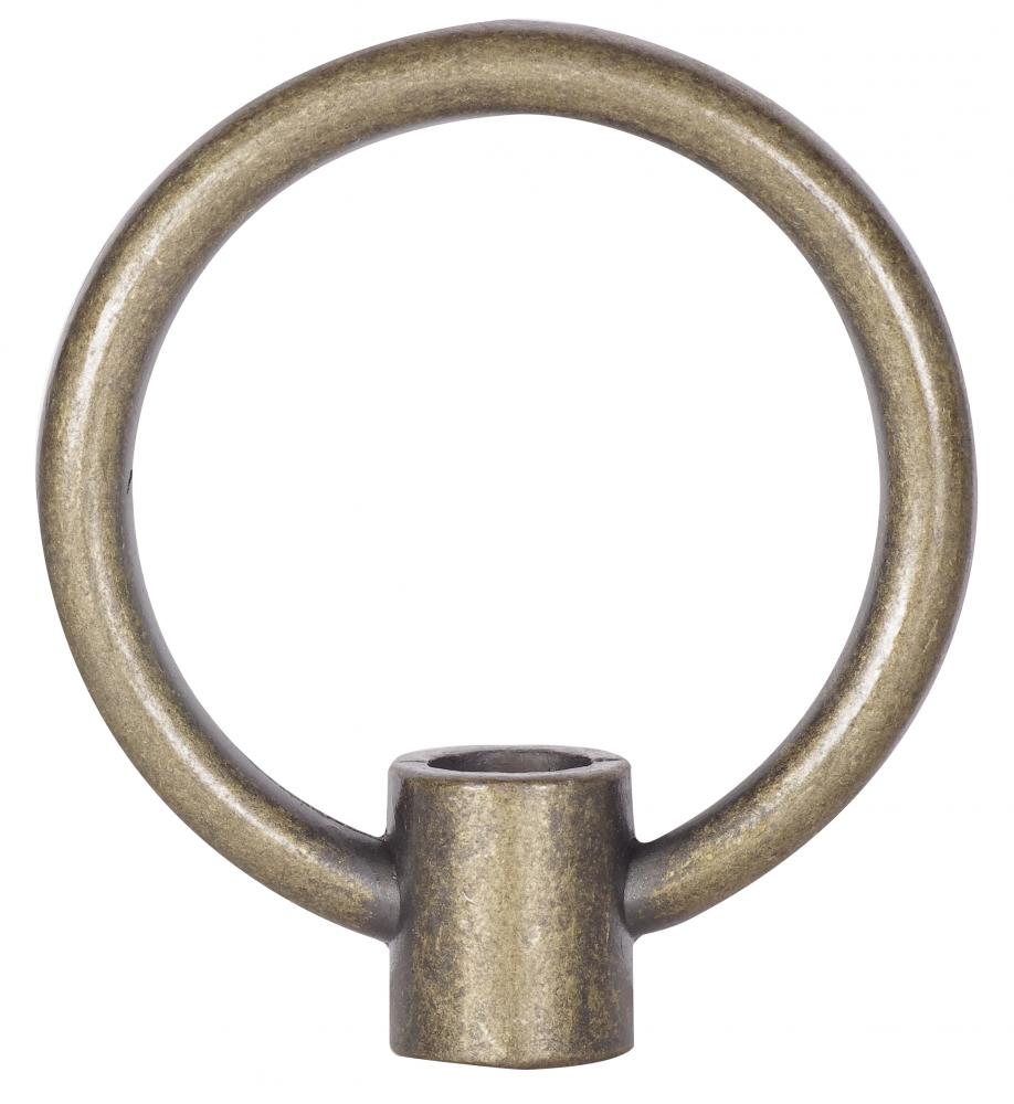 2&#34; Die Cast Fixture Loops; 1/8 IP With Wireway; 20lbs Max; Antique Brass Finish