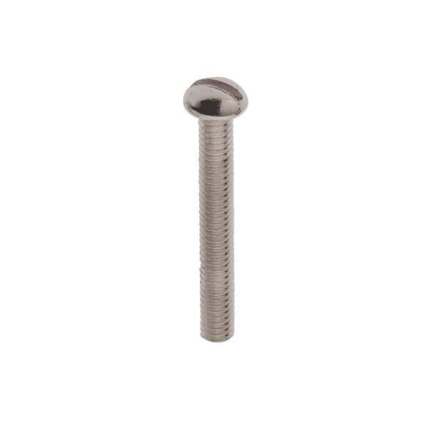 Steel Round Head Slotted Machine Screws; 8/32; 1-1/4&#34; Length; Zinc Plated Finish