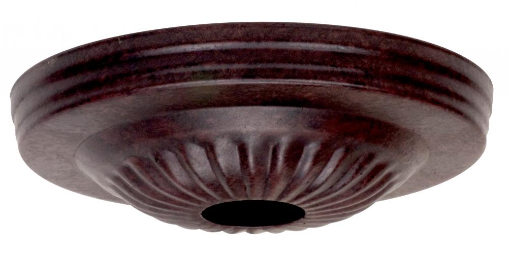 Ribbed Canopy; Canopy Only; Old Bronze Finish; 5&#34; Diameter; 1-1/16&#34; Center Hole