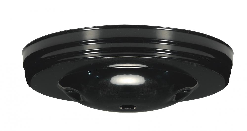 Smooth Canopy; Canopy Only; Black Finish; 5&#34; Diameter; 7/16&#34; Center Hole; 2 -8/32 Bar Holes