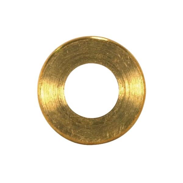Turned Brass Check Ring; 1/4 IP Slip; Burnished And Lacquered; 3/4&#34; Diameter