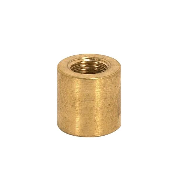 Brass Coupling; Unfinished; 5/8&#34; Long; 5/8&#34; Diameter; 1/8 F x 1/4 F