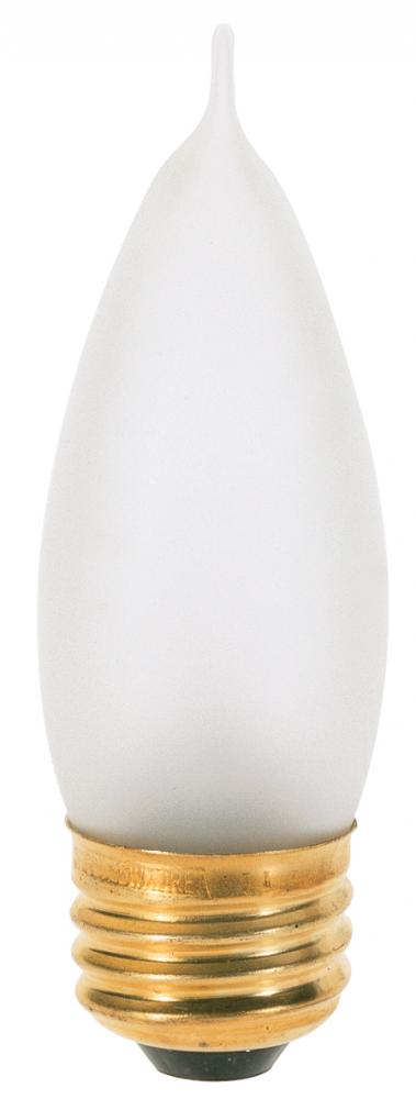 60 Watt CA10 Incandescent; Frost; 2500 Average rated hours; 640 Lumens; Medium base; 130 Volt;